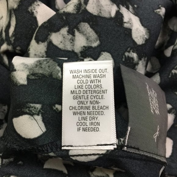 Like new!! Simply Vera Vera Wang Dress L Black White Sleeveless Elastic Wasit - Picture 11 of 14